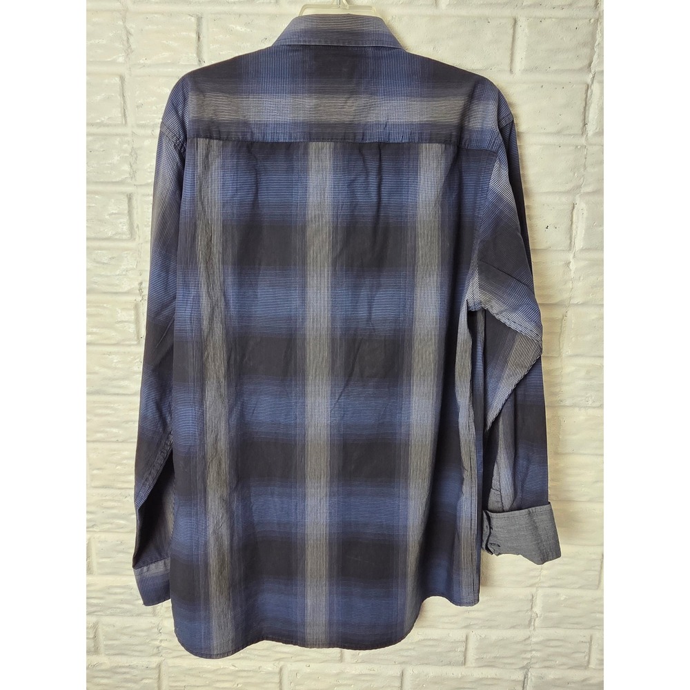 7Diamonds long sleeved shirt Men's size XXL Button up Flip Cuff Contrast Multi - Picture 4 of 9